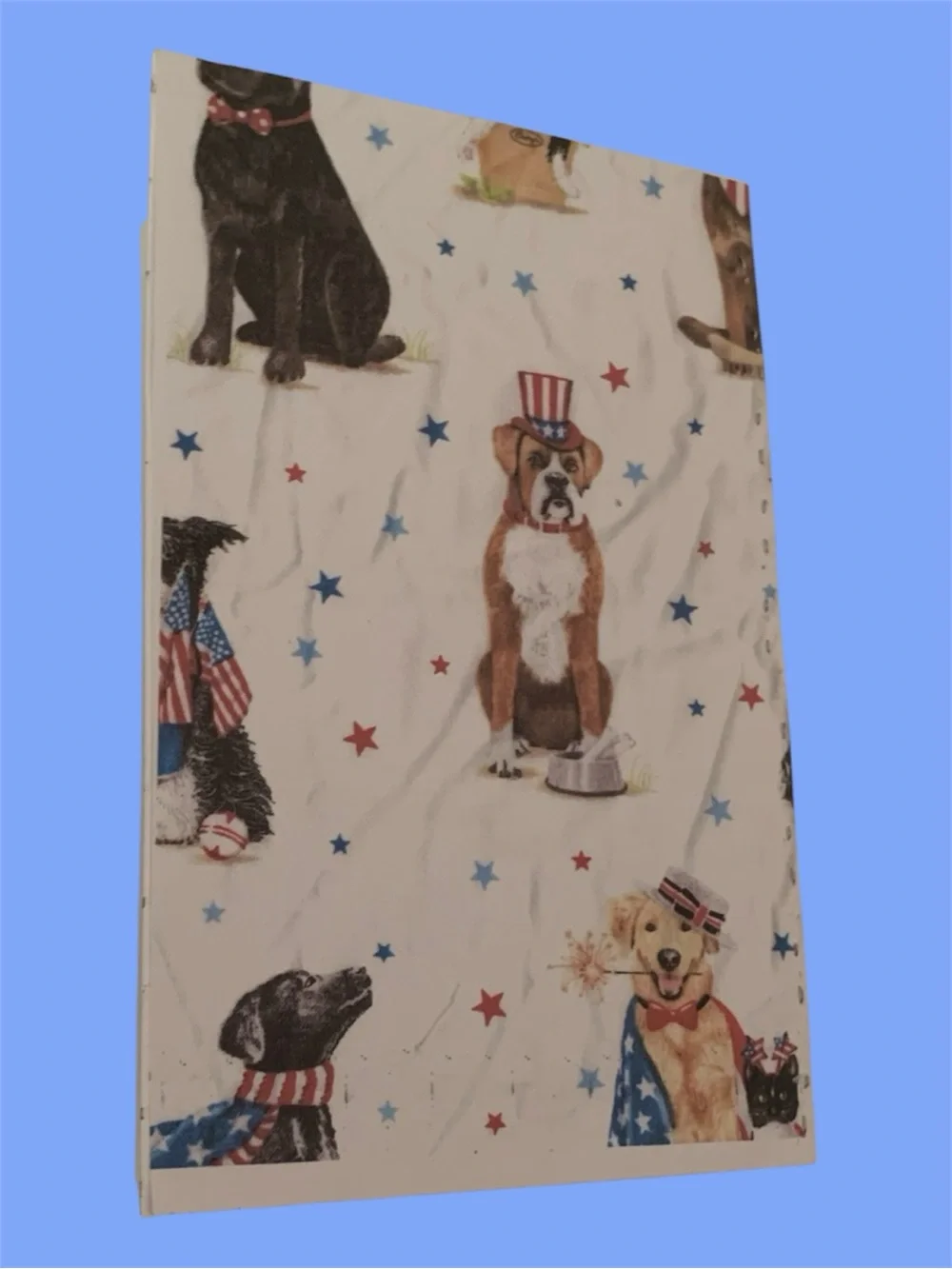 Handmade 4th of July Patriotic Dogs Lined Notebook Journal 1 Set